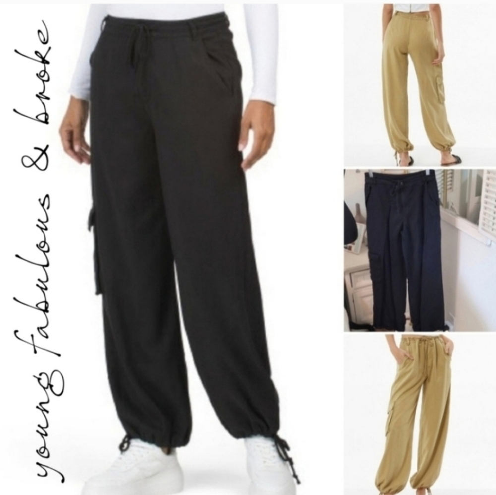 Young Fabulous & Broke Black Cargo Pants